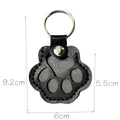 Cat and Dog Hair Themed PU Leather Carabiner Bag Charm