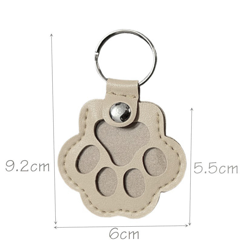 Cat and Dog Hair Themed PU Leather Carabiner Bag Charm