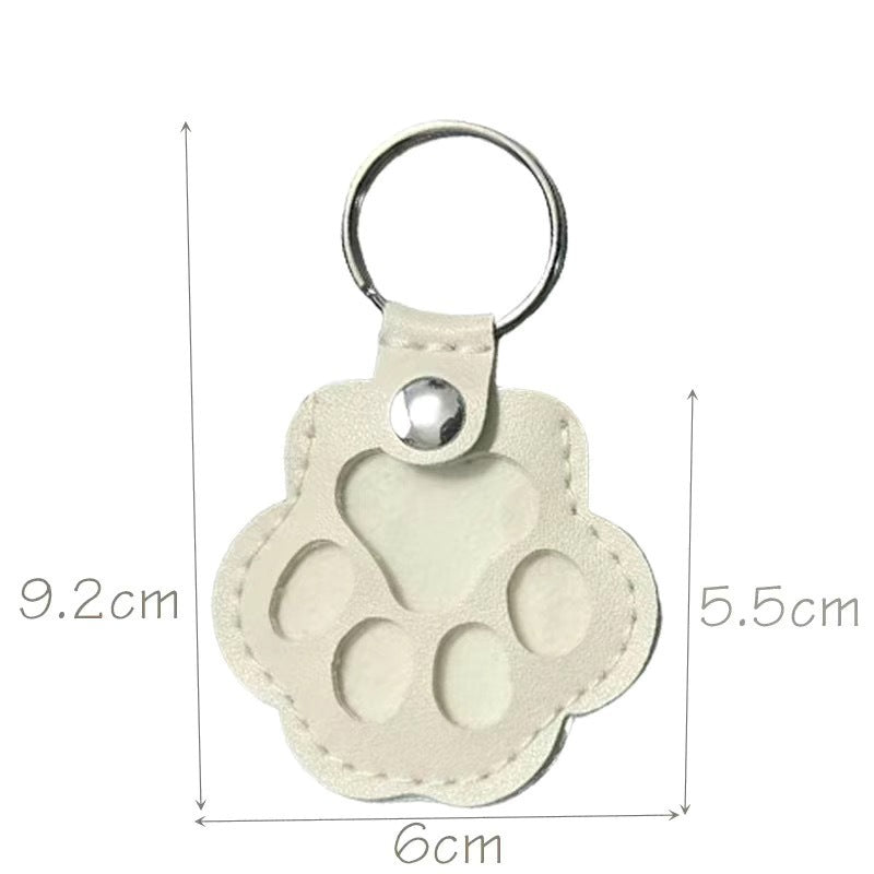 Cat and Dog Hair Themed PU Leather Carabiner Bag Charm