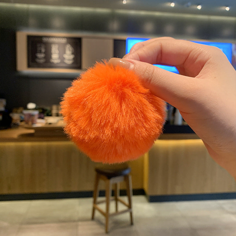 Plush Bow Pom Pom Book Bag Charm
