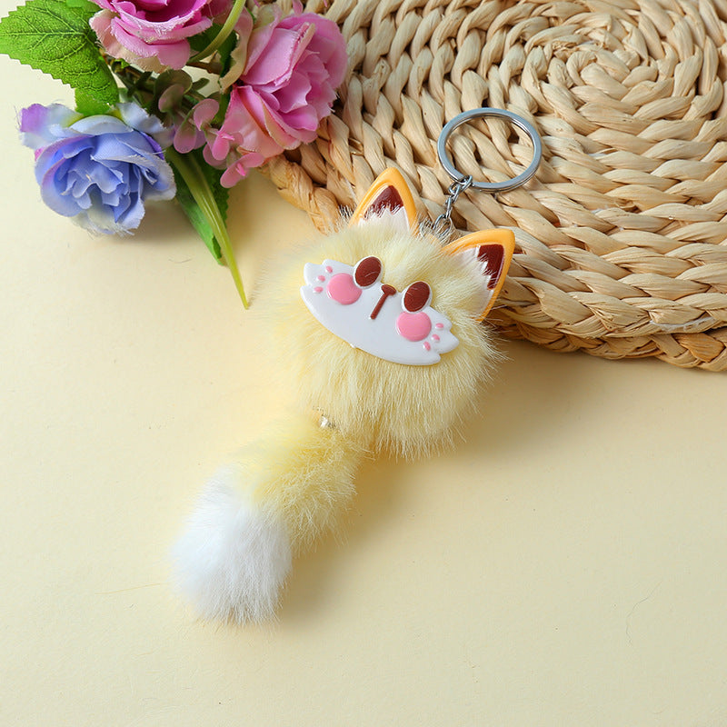 Long Tailed Fox Bag Charm