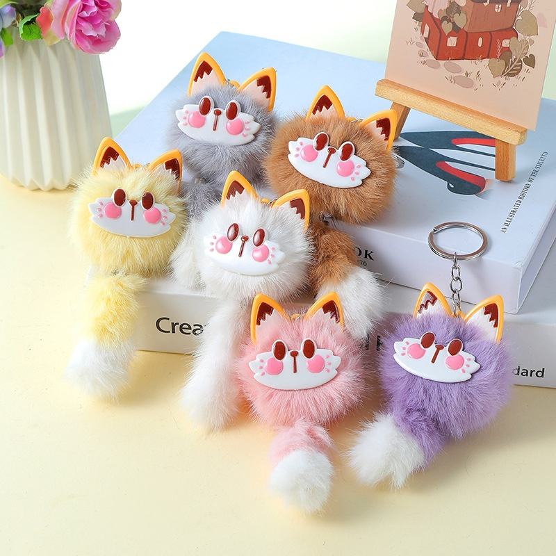 Long Tailed Fox Bag Charm