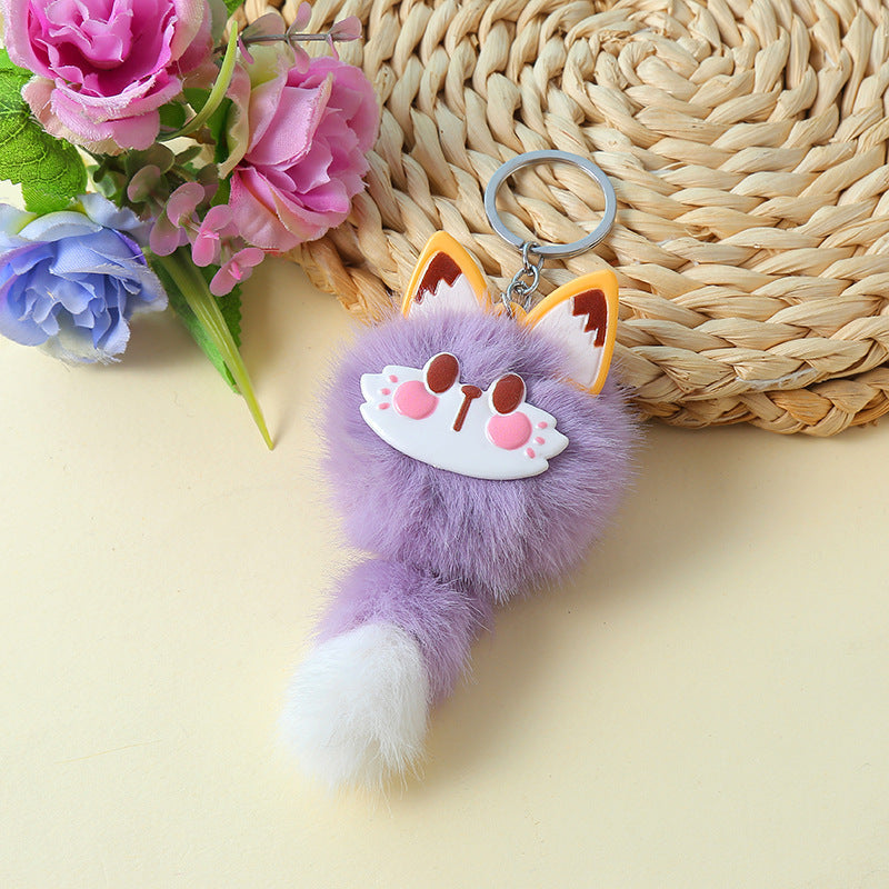 Long Tailed Fox Bag Charm