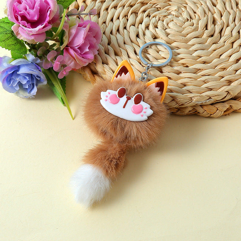 Long Tailed Fox Bag Charm