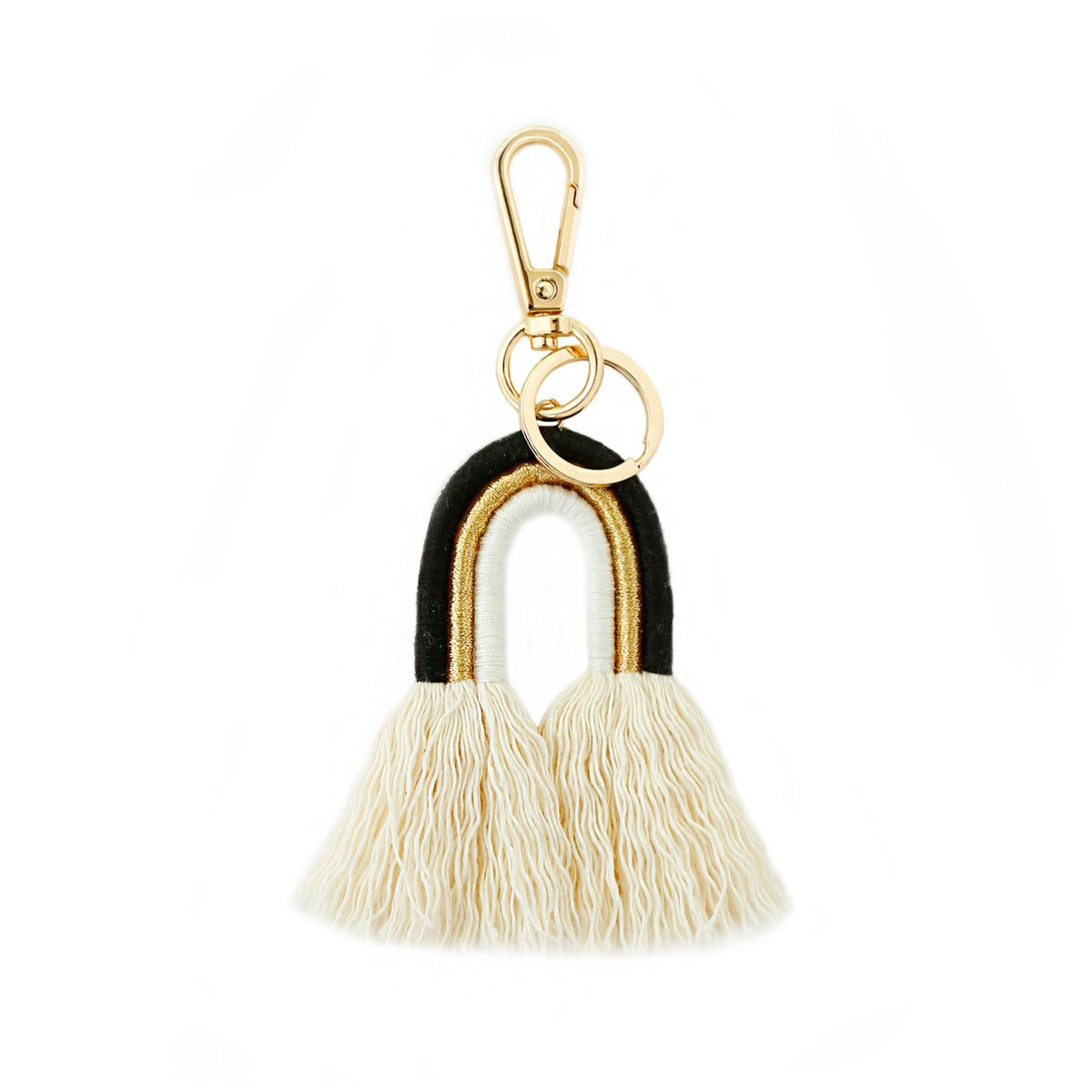 Macramé Rainbow Cotton Bag Charm
