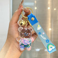 Liquid Sand Bear Bell for Bag and Car Keys Bag Charm