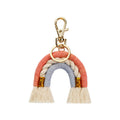 Bohemian Rainbow Cotton Tassel Bag Charm