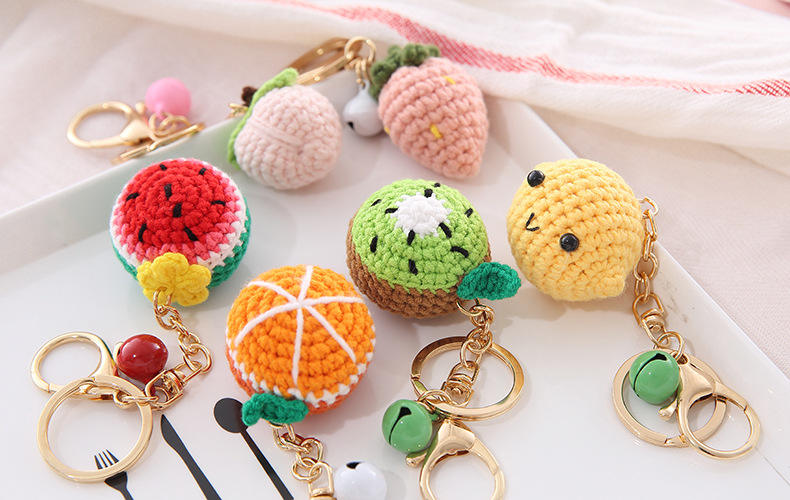Crochet Fruit Bag Charm