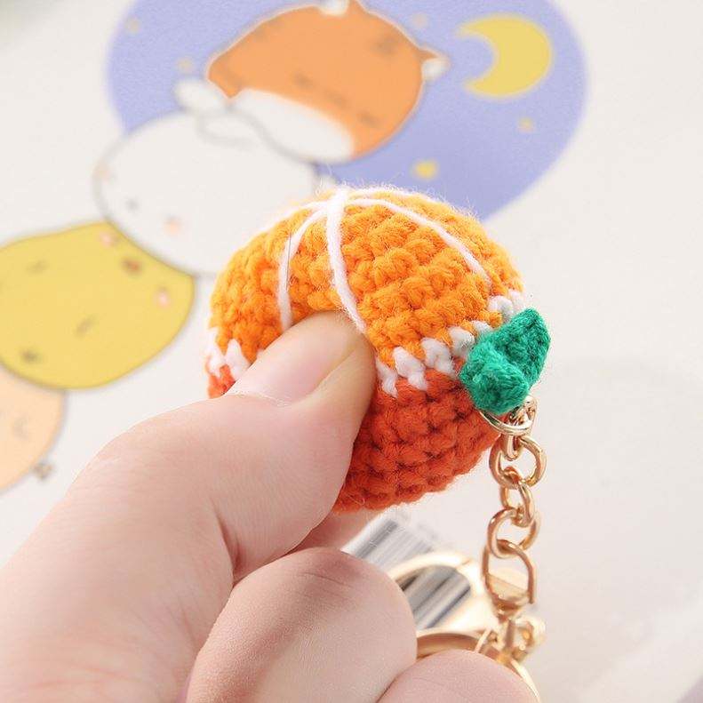 Crochet Fruit Bag Charm