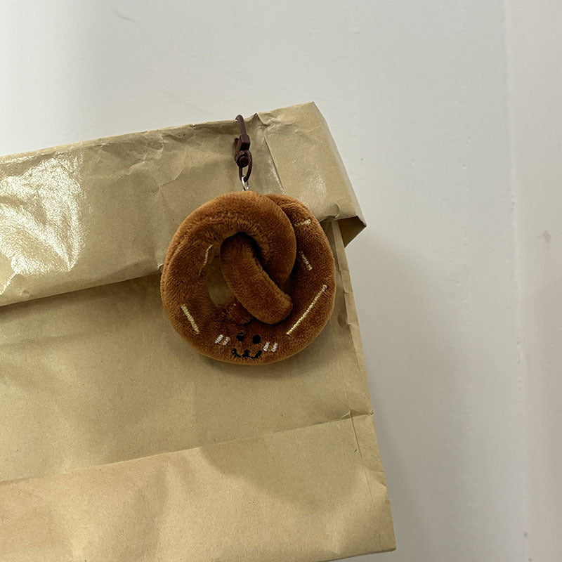 Plush Croissant Bag Charm Potato Croissant Variants