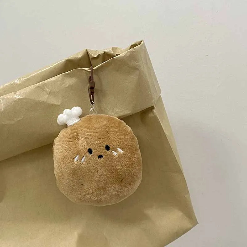 Plush Croissant Bag Charm Potato Croissant Variants