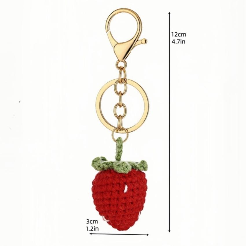 Crochet Fruit Bag Charm Fruit Variants