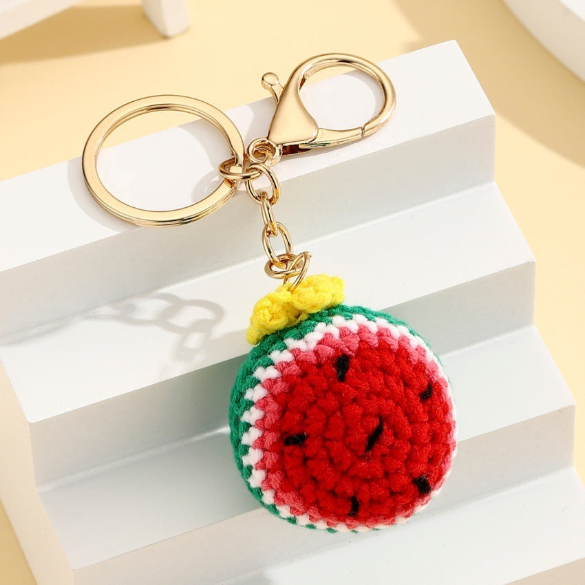 Crochet Fruit Bag Charm Fruit Variants