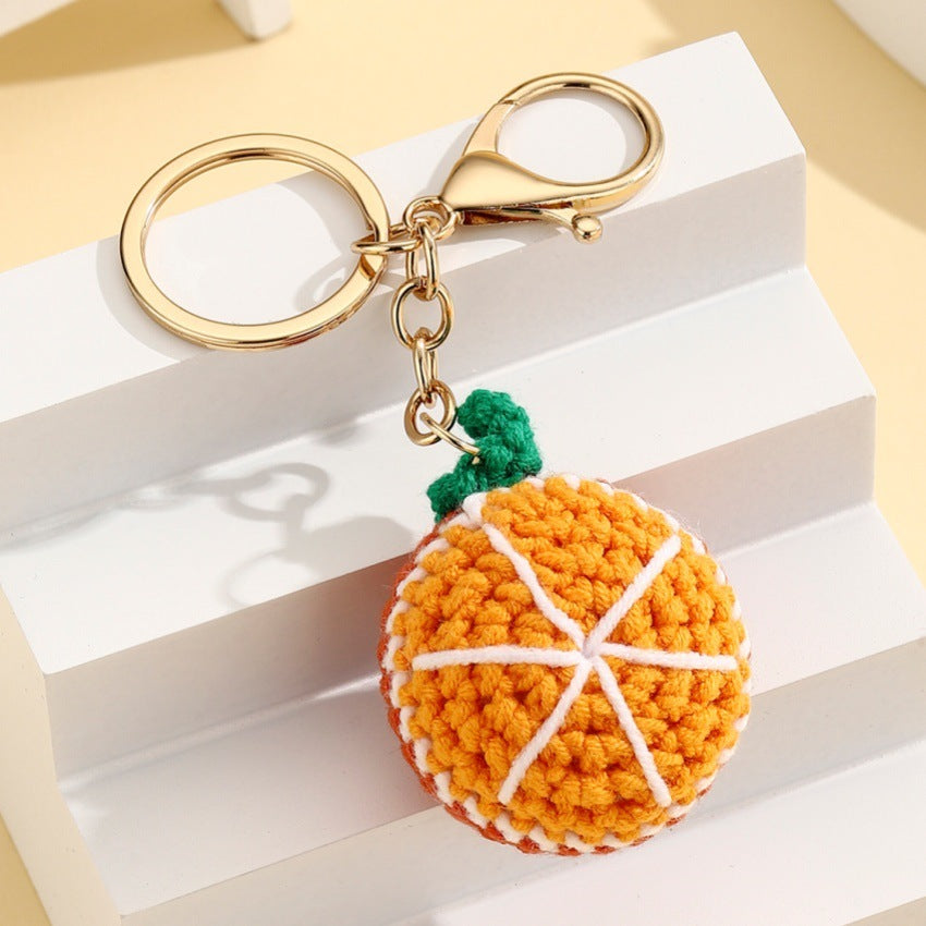 Crochet Fruit Bag Charm Fruit Variants