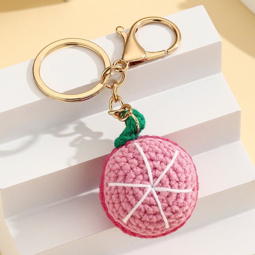 Crochet Fruit Bag Charm Fruit Variants