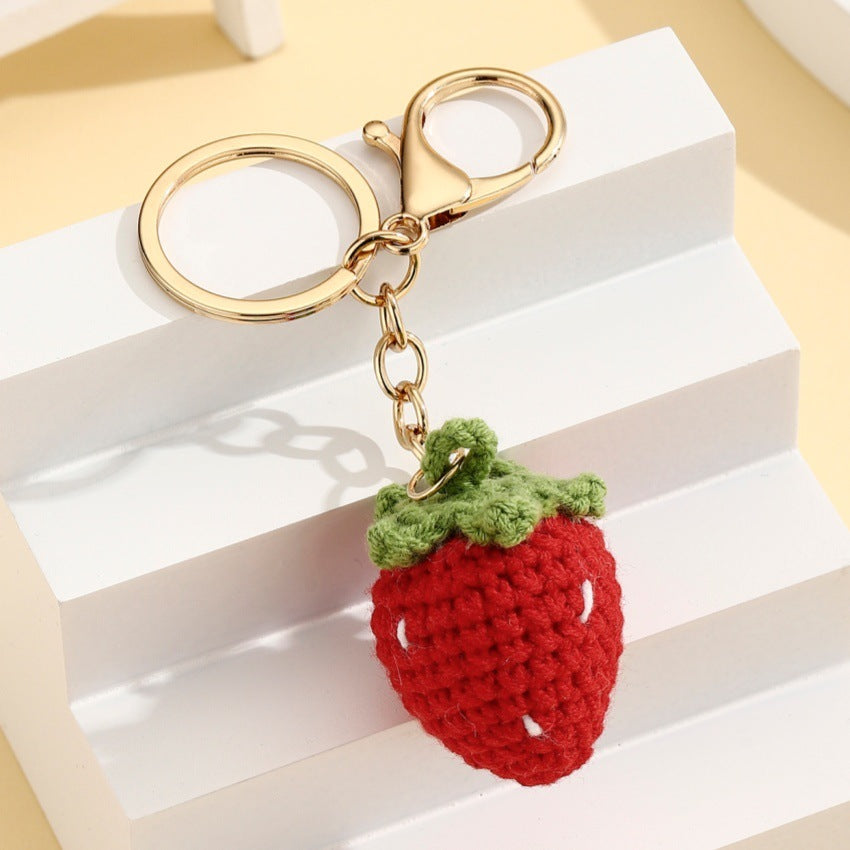 Crochet Fruit Bag Charm Fruit Variants