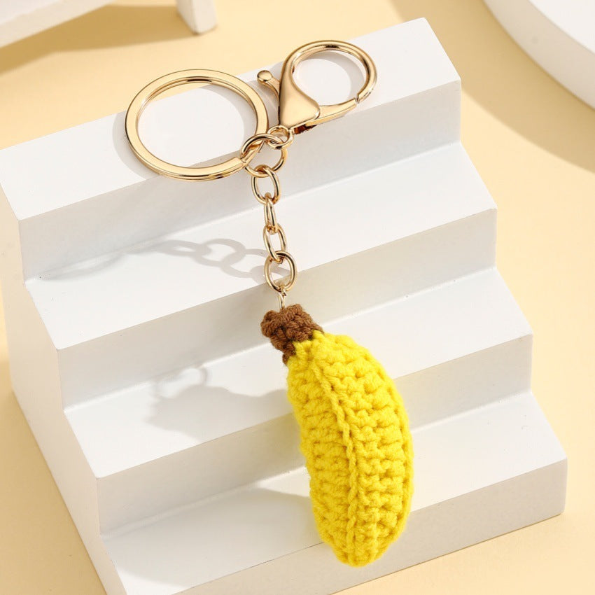 Crochet Fruit Bag Charm Fruit Variants