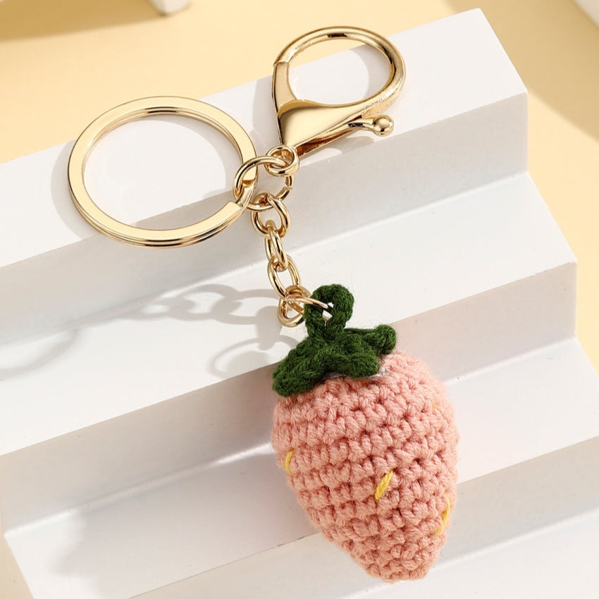 Crochet Fruit Bag Charm Fruit Variants