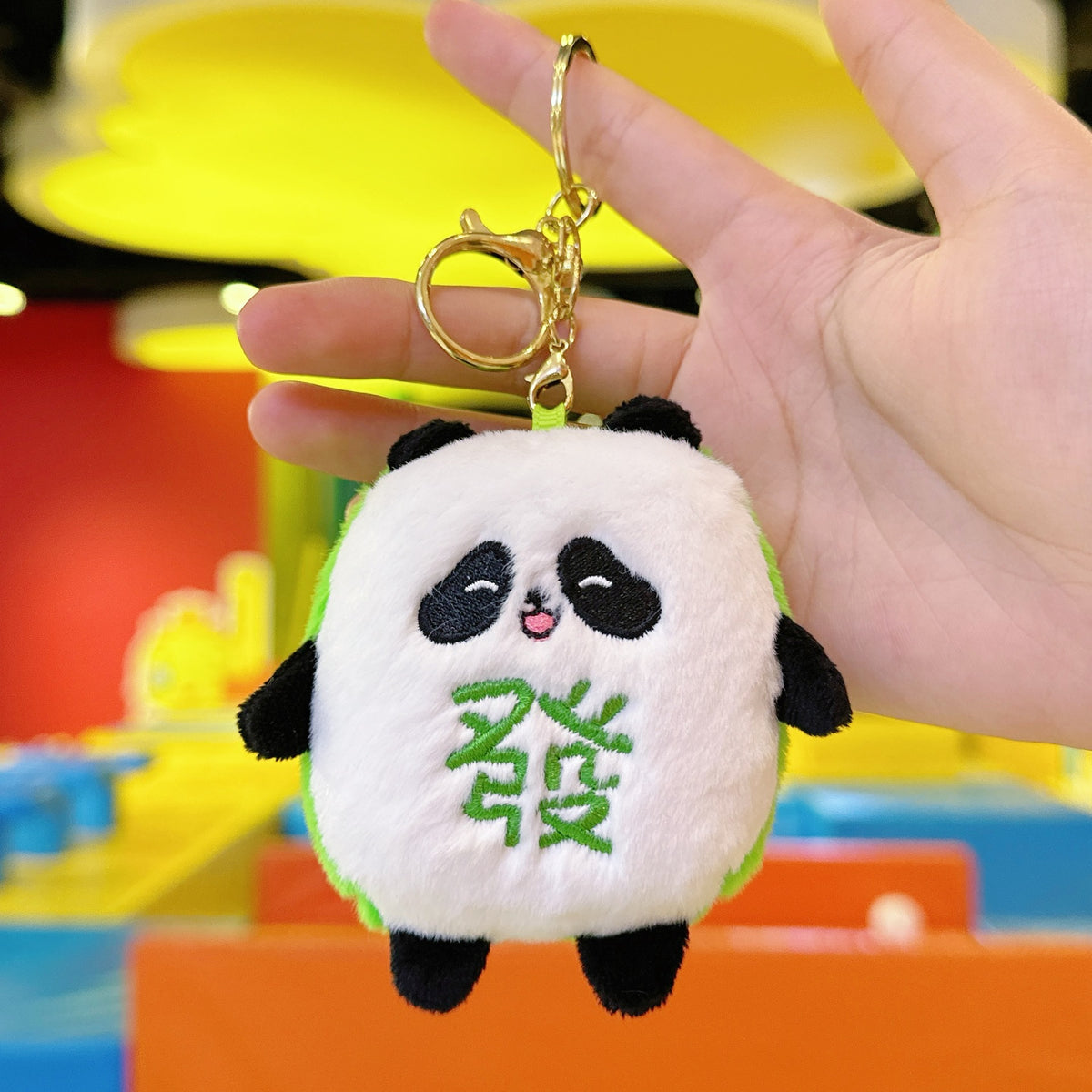 Panda plush bag charm — exact supplier option image