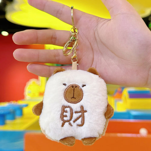 Capybara and Panda Plush Bag Charm Capybara/panda and other variants