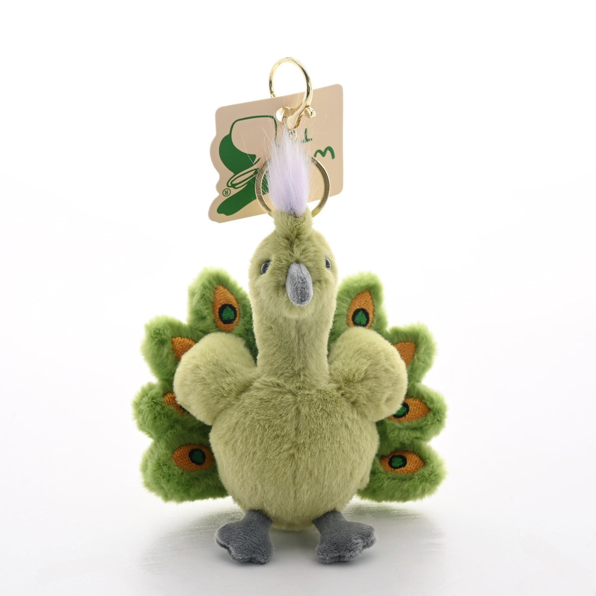 Plush Peacock Bag Charm 3 colors