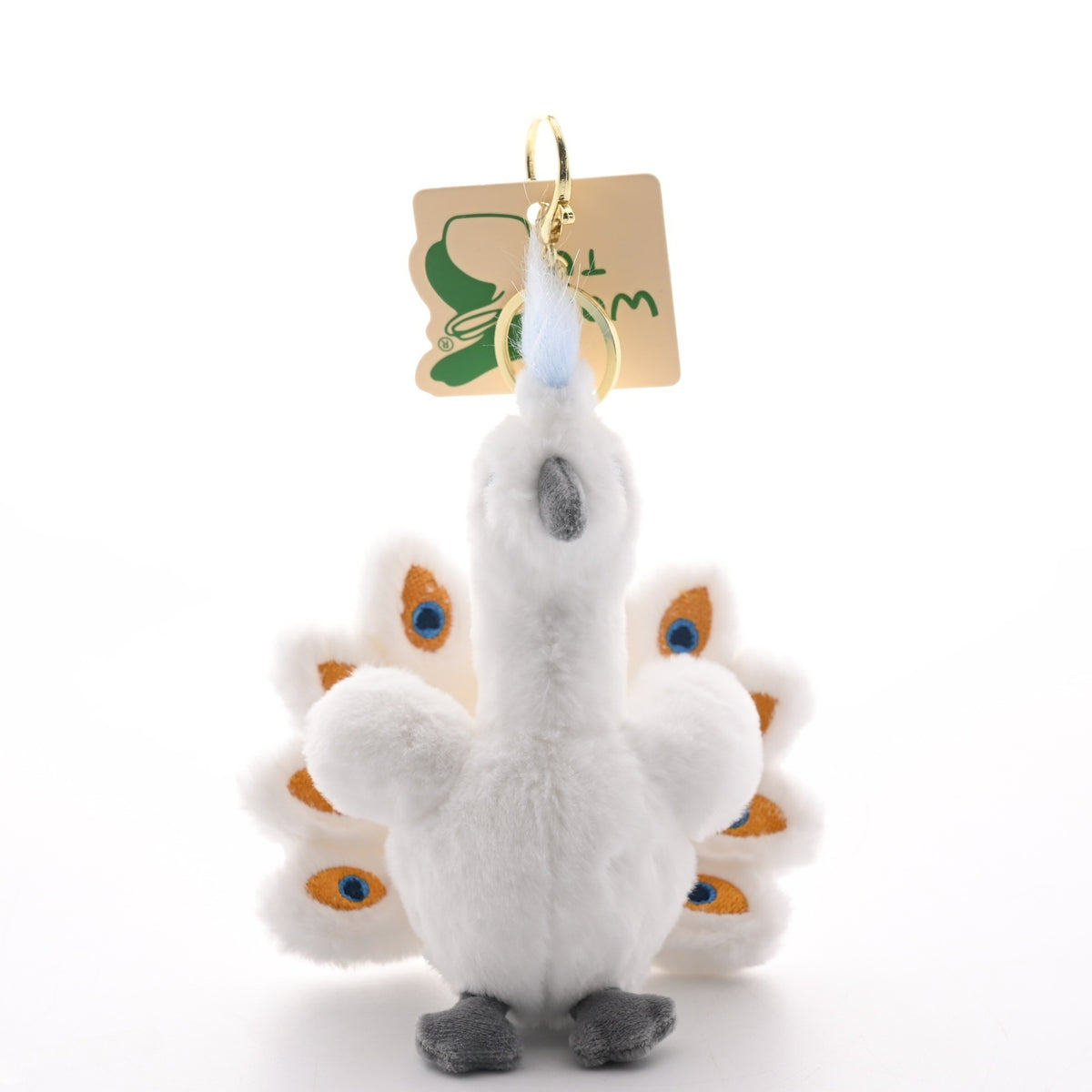 Plush Peacock Bag Charm 3 colors
