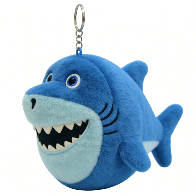 Shark Plush Bag Charm Multiple colors