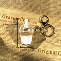 Mini Ice American Matcha Latte Bag Charm with Keychain Attachment