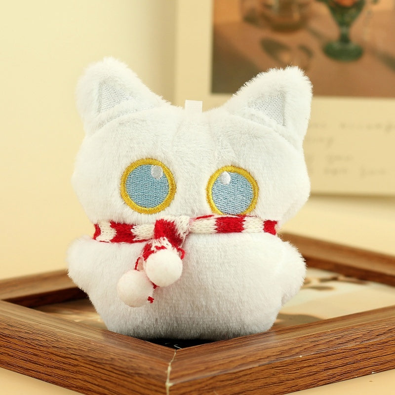 Mini Lucky Cat Plush Bag Charm 4 colors