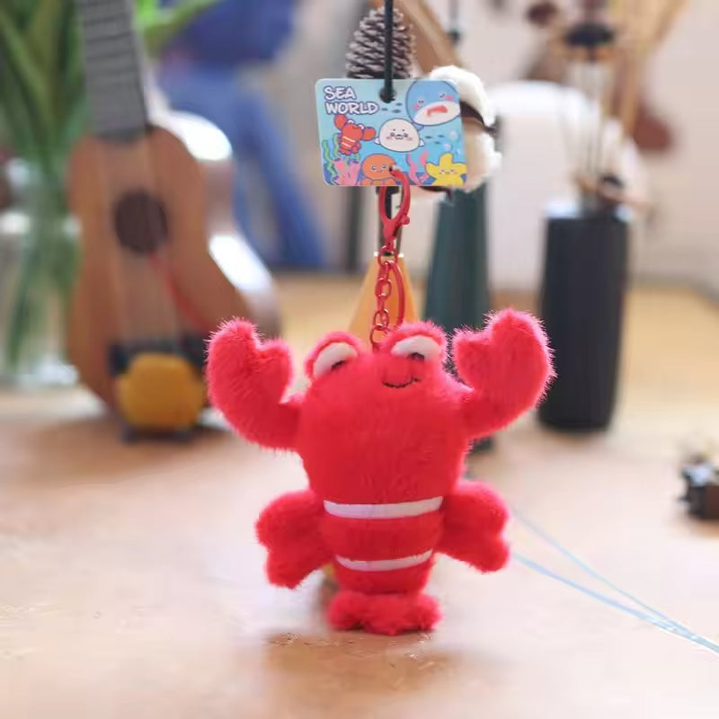 Ocean Animal Plush Bag Charm 17 colors/animal variants