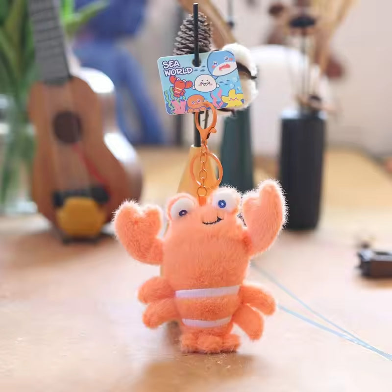 Ocean Animal Plush Bag Charm 17 colors/animal variants