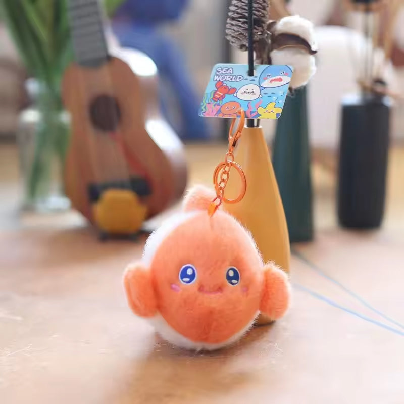 Ocean Animal Plush Bag Charm 17 colors/animal variants
