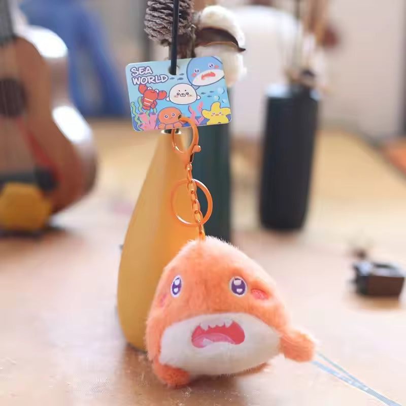 Ocean Animal Plush Bag Charm 17 colors/animal variants