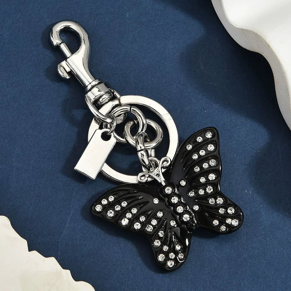 Rhinestone Butterfly Bag Charm 3 colors