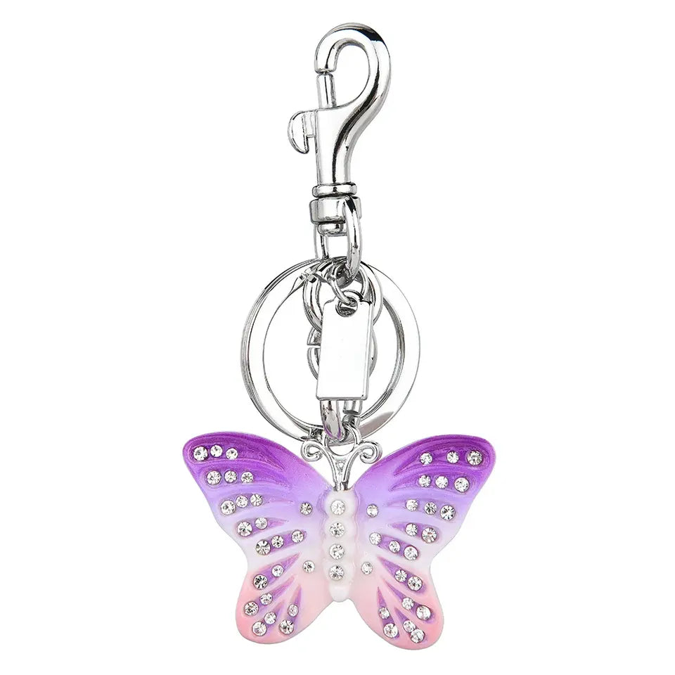 Rhinestone Butterfly Bag Charm 3 colors