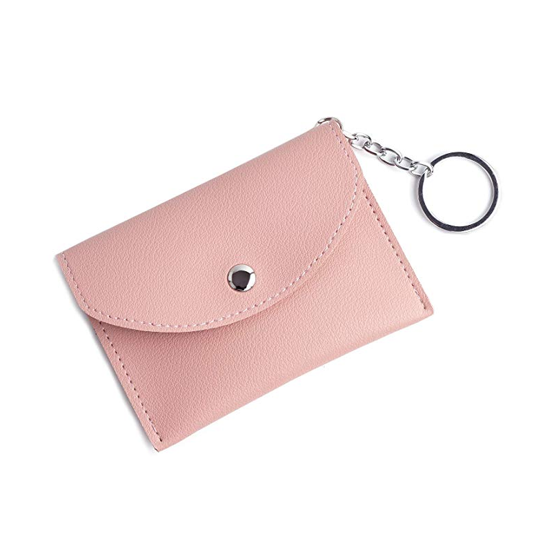 Mini Coin Purse Bag Charm with Keychain Attachment