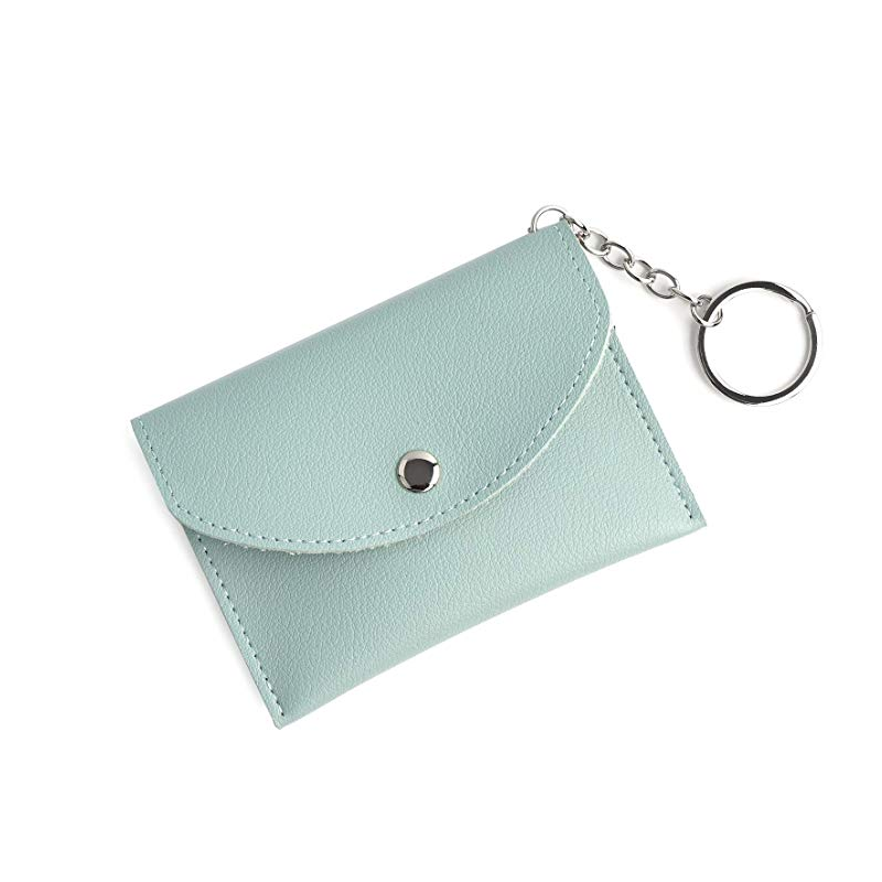 Mini Coin Purse Bag Charm with Keychain Attachment