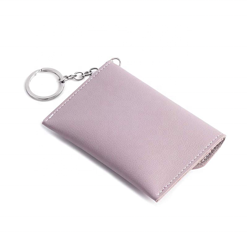 Mini Coin Purse Bag Charm with Keychain Attachment