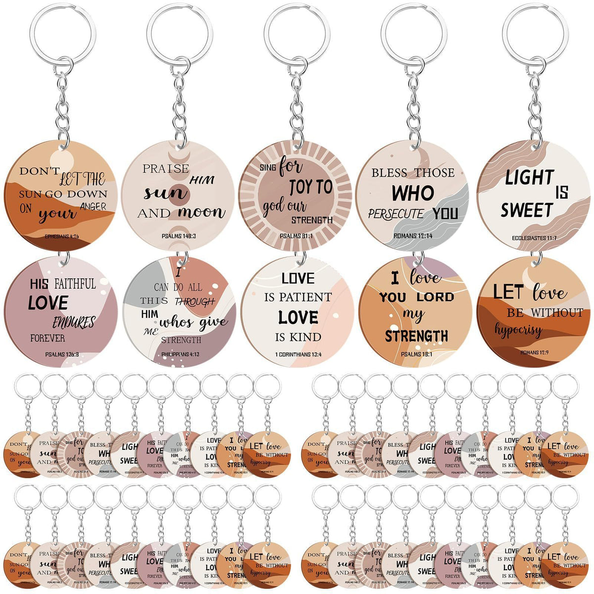 Holiday Acrylic Bag Charm Round/butterfly/cross/angel variants