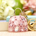 Crystal Handbag Bag Charm — Pale Pink