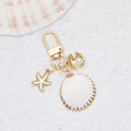 Seashell Pearl Bag Charm