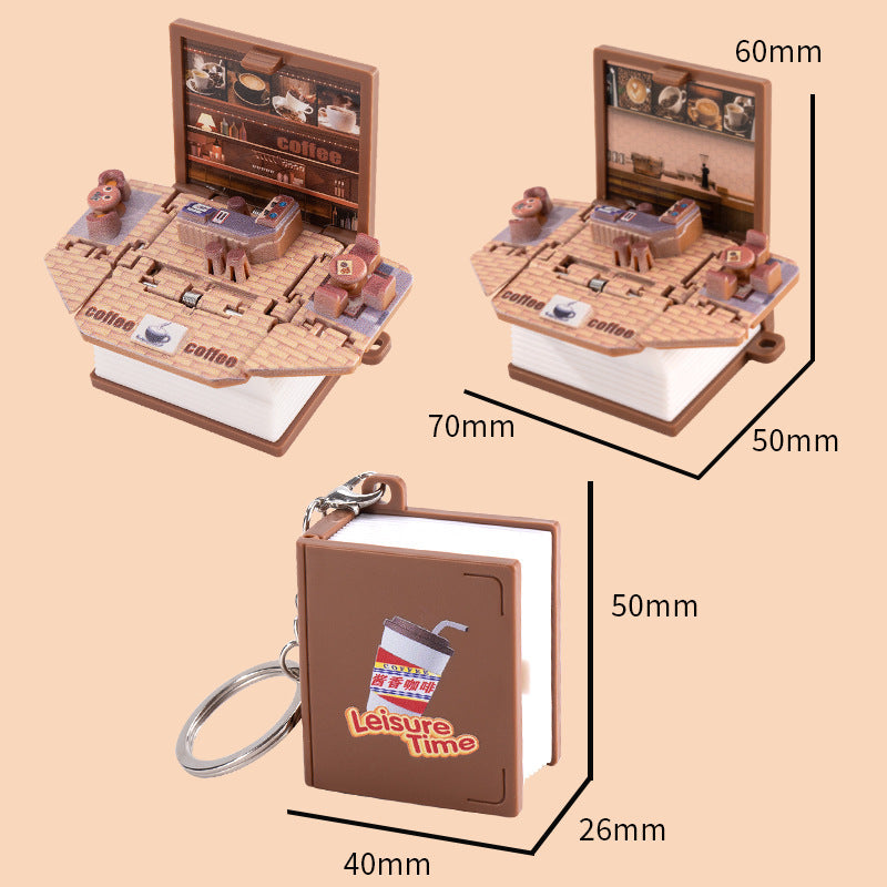 Mini Pop-Up Book Bag Charm — supplier detail