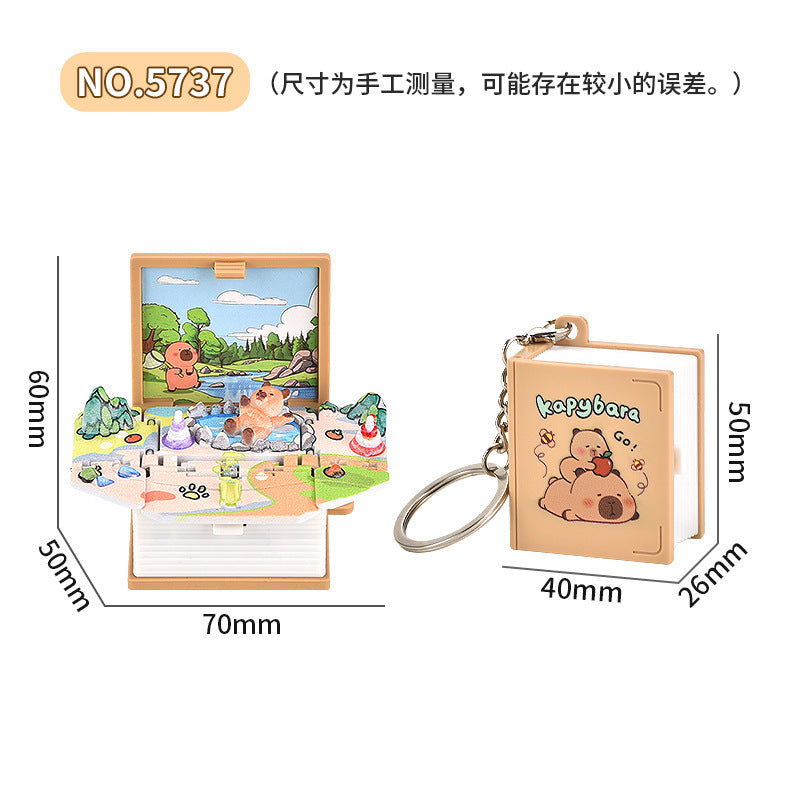 Mini Pop-Up Book Bag Charm — supplier detail