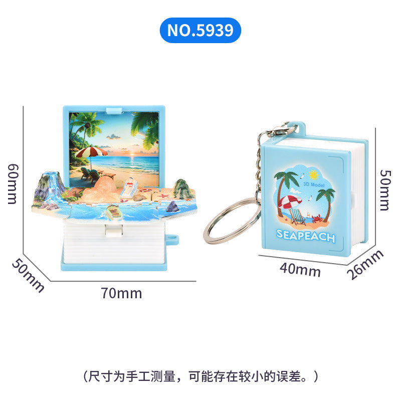 Mini Pop-Up Book Bag Charm — supplier detail
