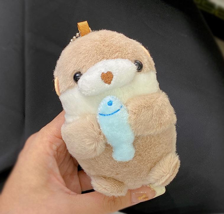 Otter & Fish Plush Bag Charm — supplier detail