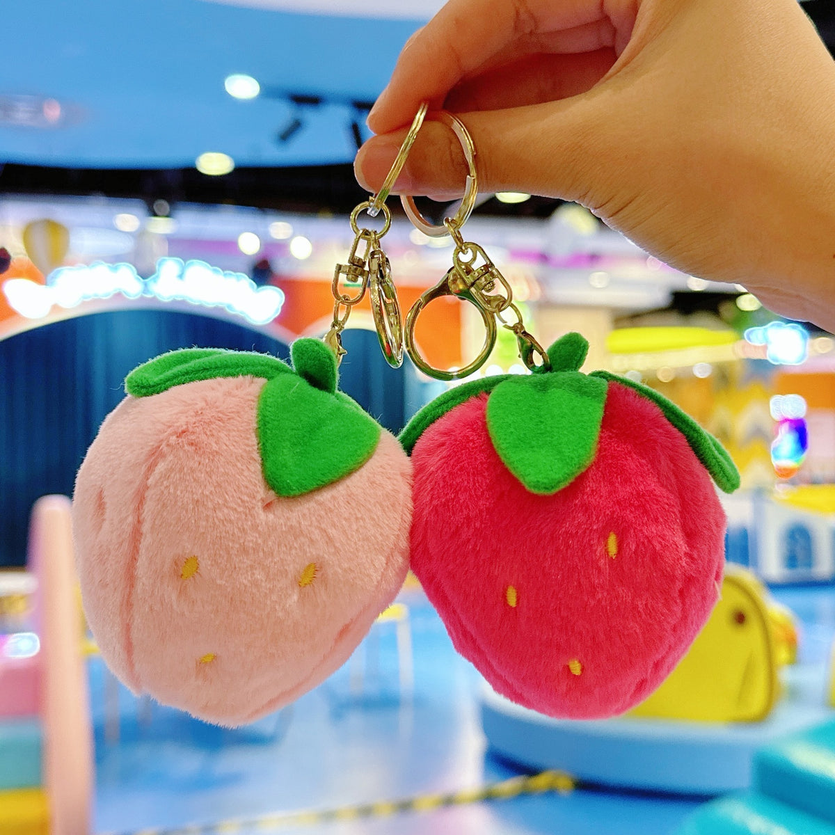 Plush Strawberry Bag Charm — supplier view 1