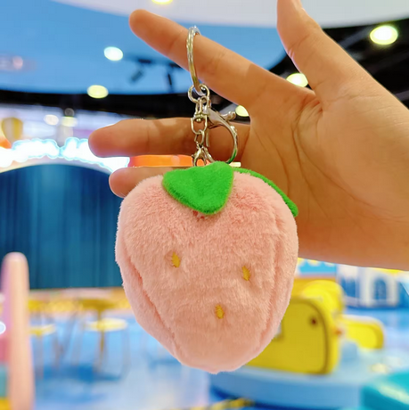 Plush Strawberry Bag Charm — supplier view 2