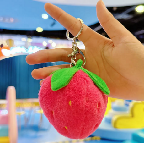 Plush Strawberry Bag Charm — supplier view 4