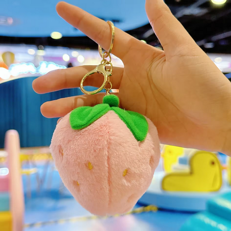 Plush Strawberry Bag Charm — supplier view 8