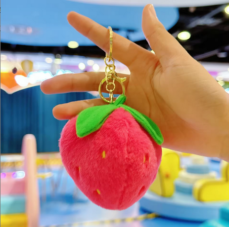Plush Strawberry Bag Charm — supplier view 9